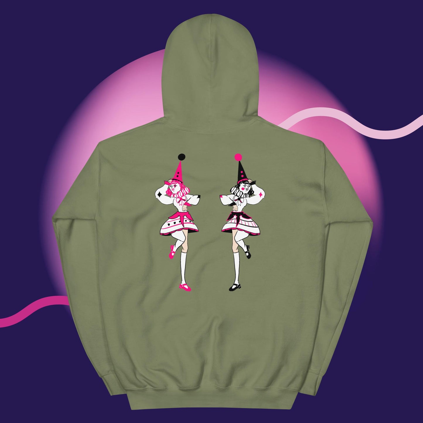 Twin Clown Hoodie